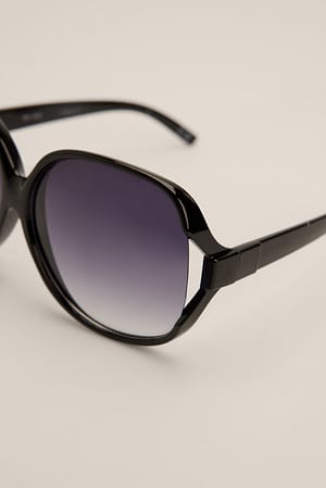 Black Okulary przeciwsłoneczne z oprawkami XXL