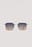 Grandes lunettes de soleil forme pilote carrée