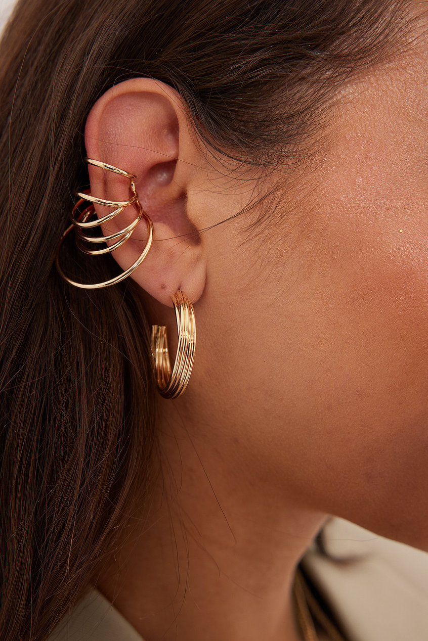 Accessoires Boucles d'oreilles | Grande manchette d’oreille en fil métallique - UX59331