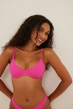 Bright Pink Bikinitop