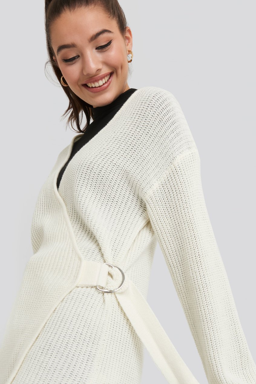 Pullover Sweaters | Buckle Detail Knitted Cardigan - CX84357