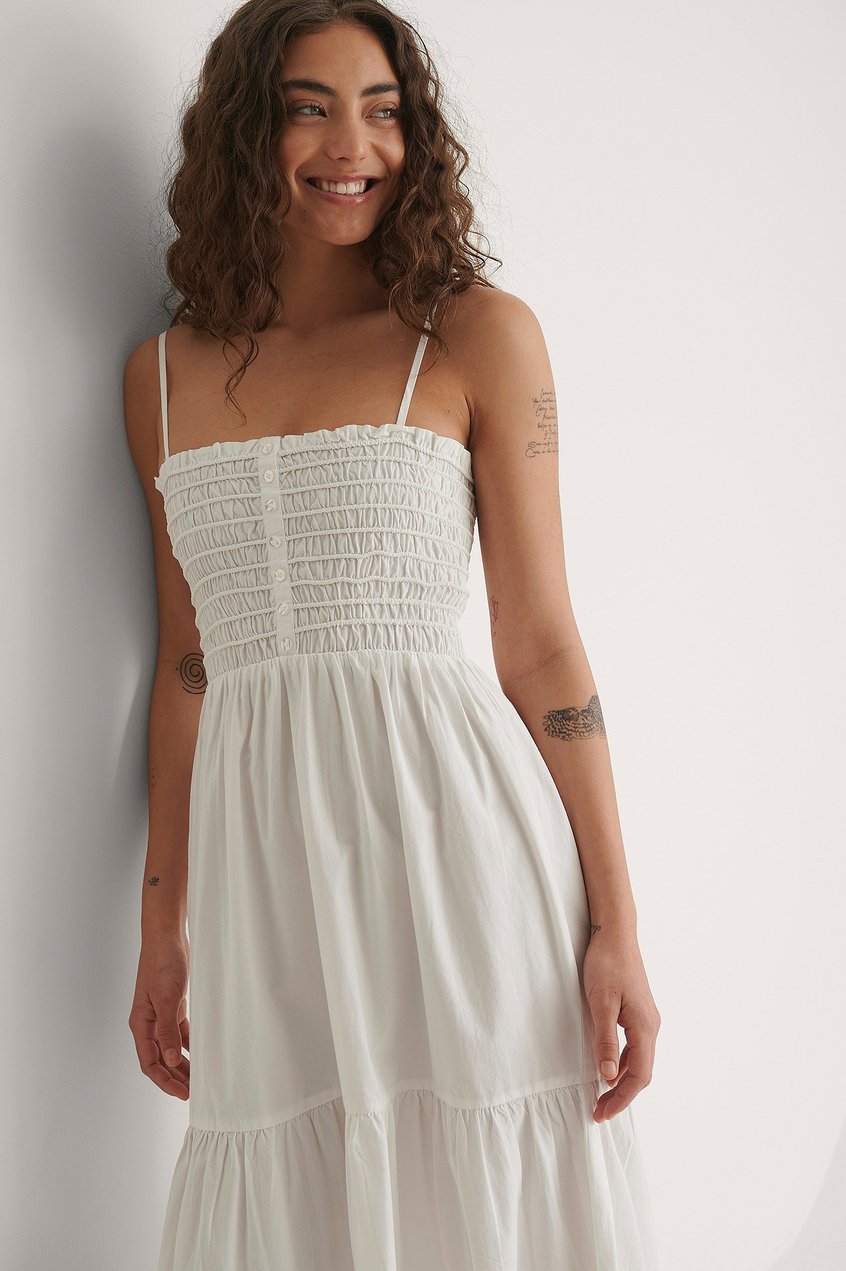 Vestidos Summer Maxi Dresses | Button Detail Maxi Dress - HC71400