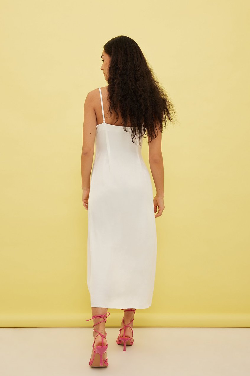Kleider Sommer Maxikleider | Slip-Dress mit Knopfdetail - UZ25291