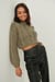 Cable Knitted Cropped Sweater