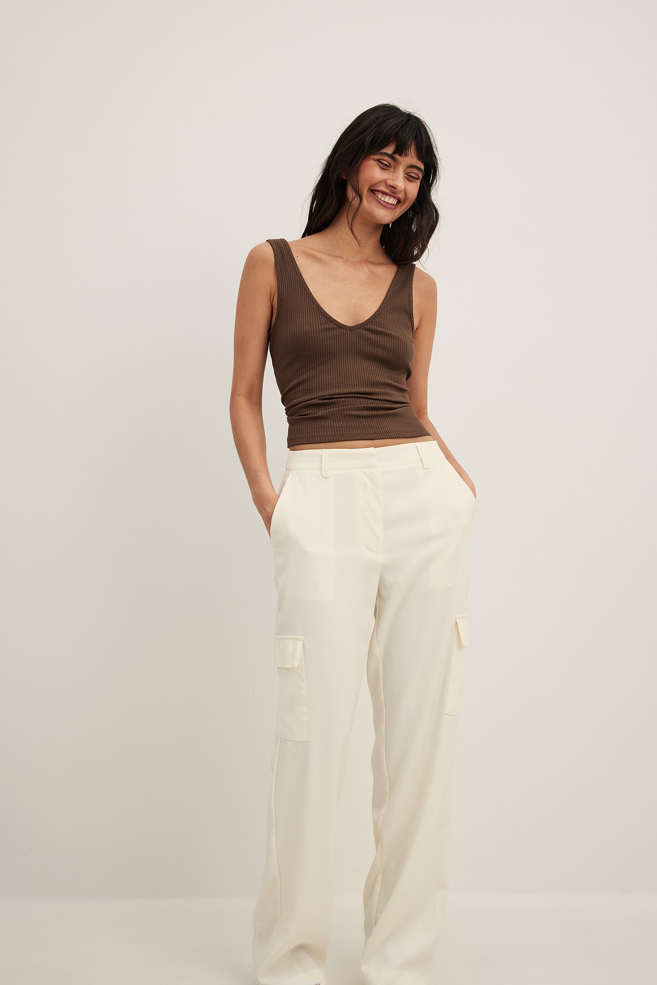Buy Cream Trousers  Pants for Women by Broadstar Online  Ajiocom