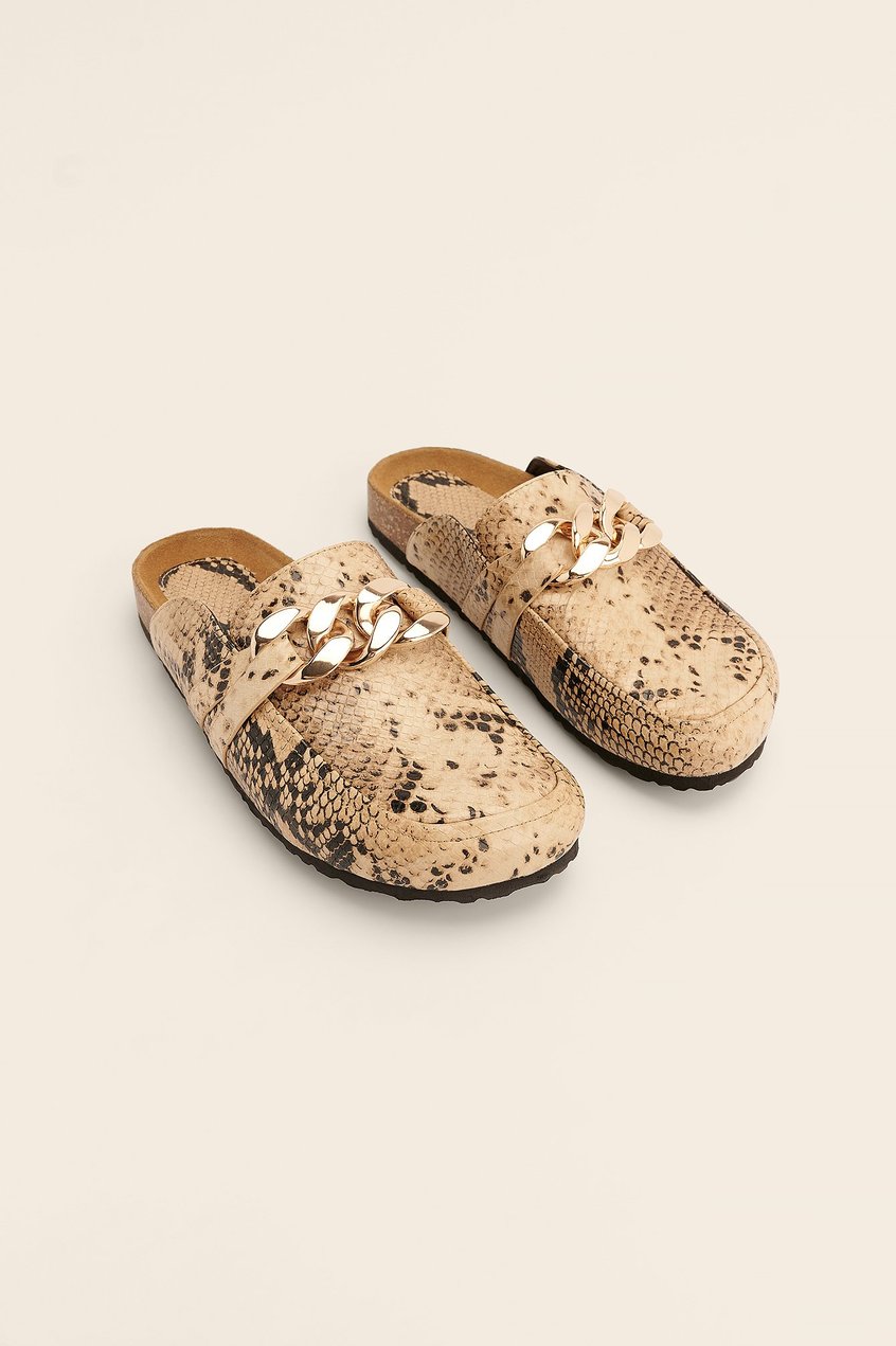 Schuhe Loafers | Halbschuhe Mit Ketten-Details - SN16405