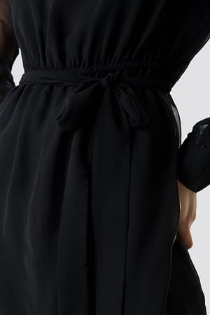 Chiffon Dress Black | NA-KD