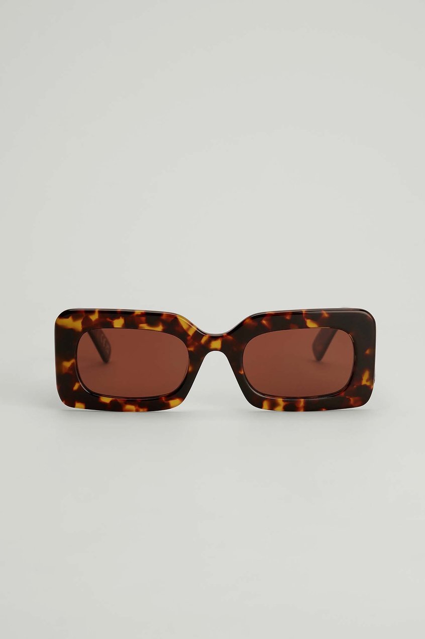 Accessoires Eckige Sonnenbrillen | Acetat-Sonnenbrille mit Chunky Rahmen - LE60708