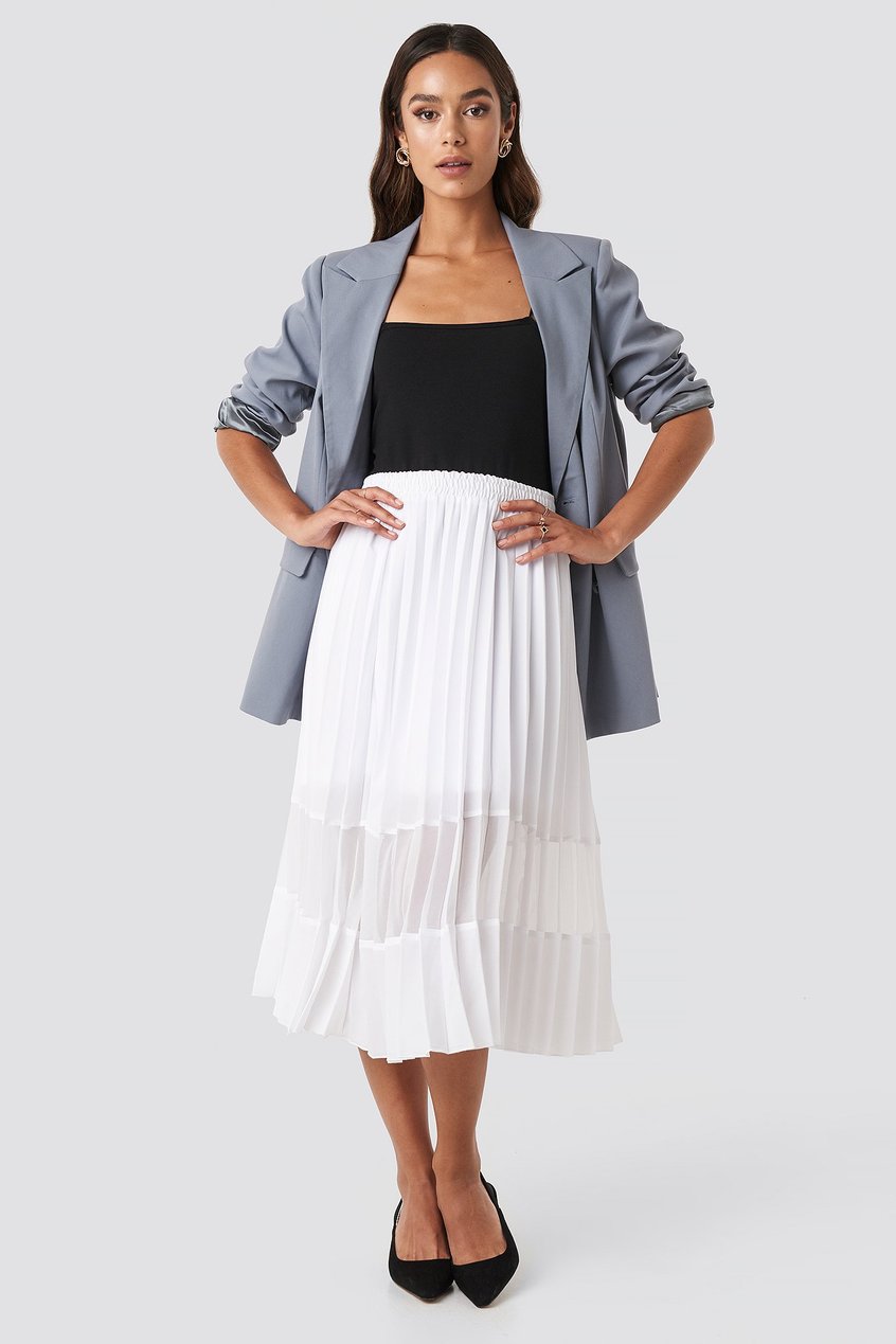 Jupes Jupe plissée | Co-ord Pleated Panel Midi Skirt - DU04704