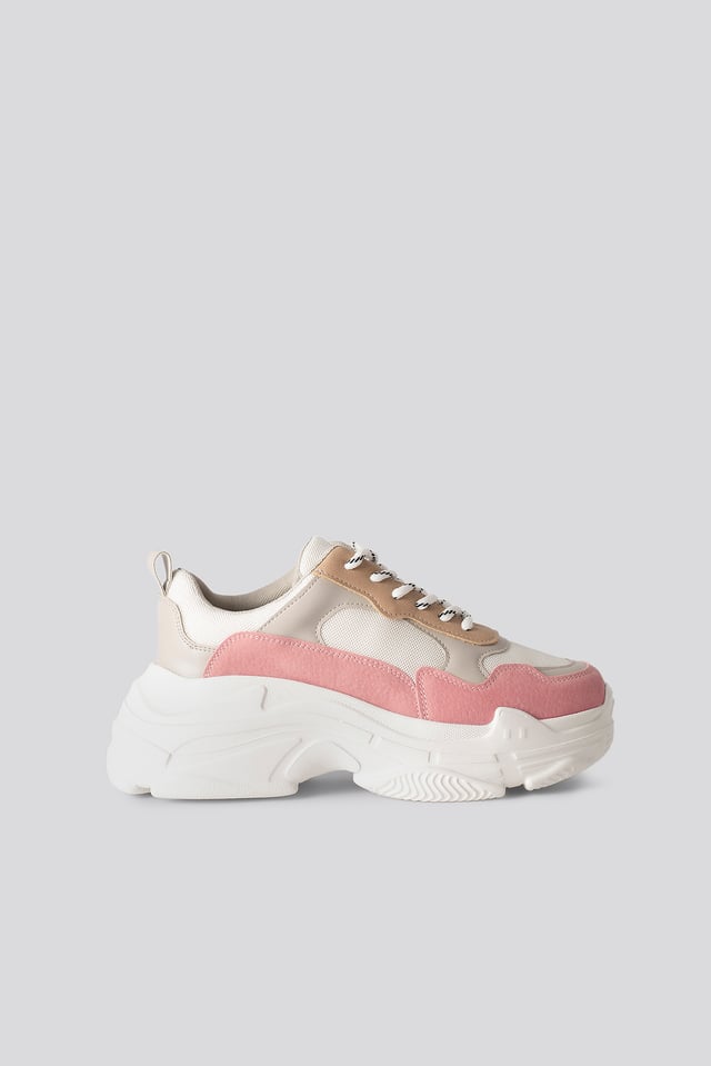 Chunky Joggesko Pink/Offwhite