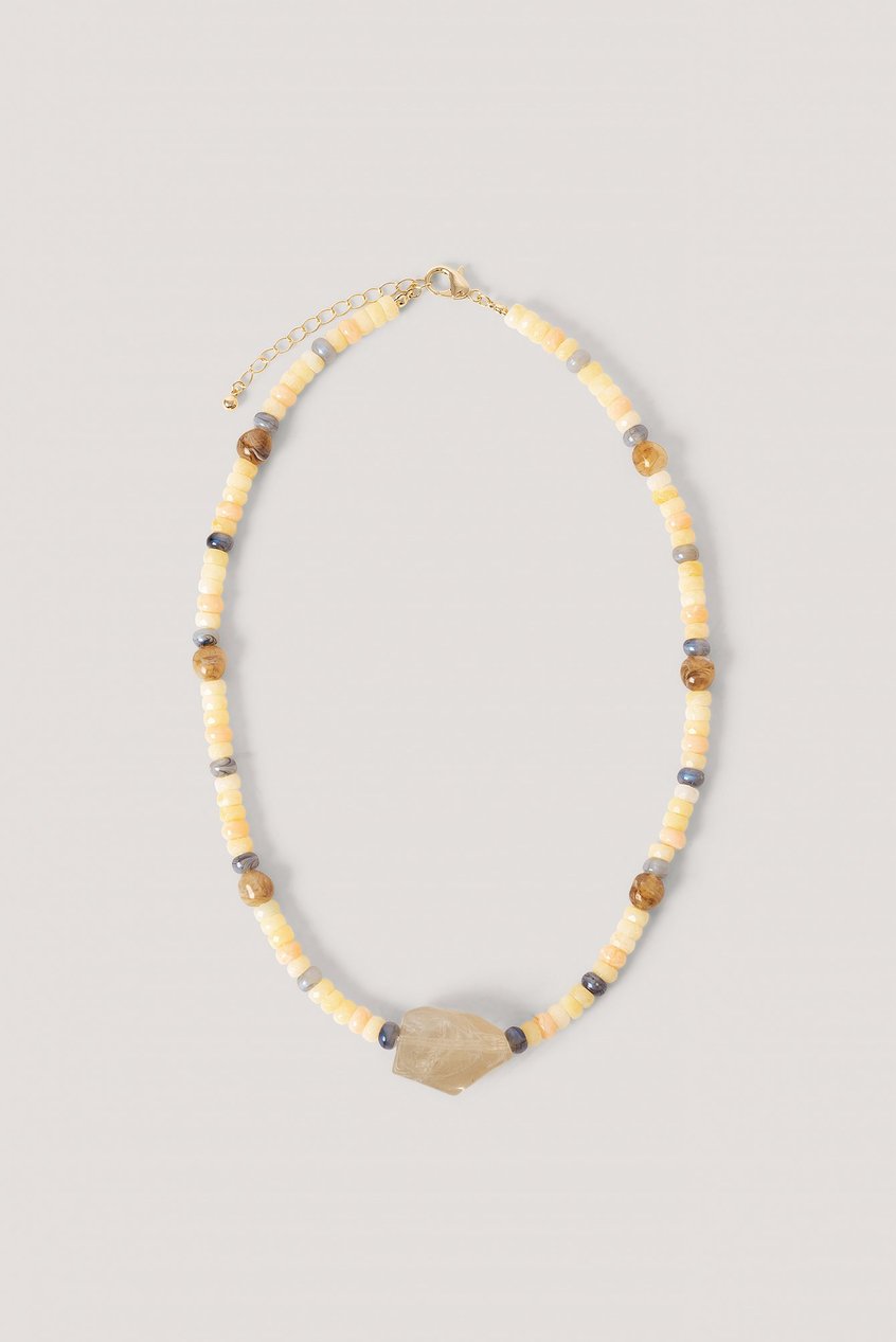 Complementos Collares | Colored Bead Big Stone Necklace - AC11137