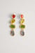 Colorful Oval Drop Earrings