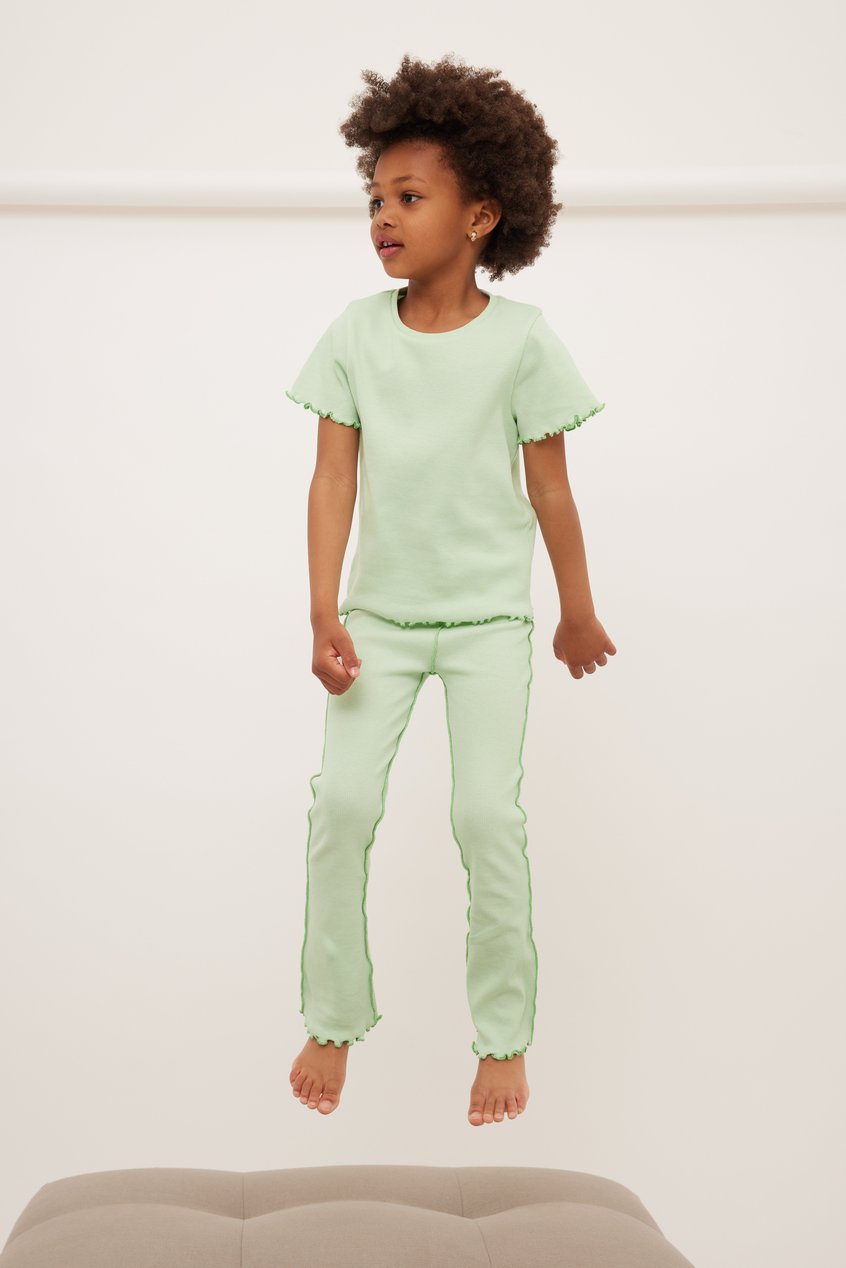 Ropa niña Conjunto niños | Pantalones con costuras en contraste - XY64073