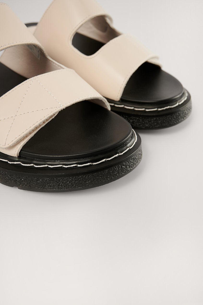Schuhe Slip Ons | Contrast Stitch Slippers - LR37371