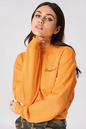 Orange Cool Girl Sweatshirt
