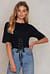 Corset Front Cropped Tee