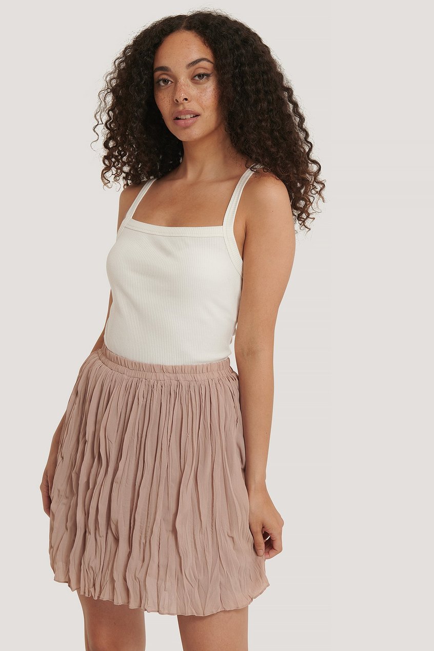 Faldas Summer Skirts | Creased Mini Skirt - GR59718