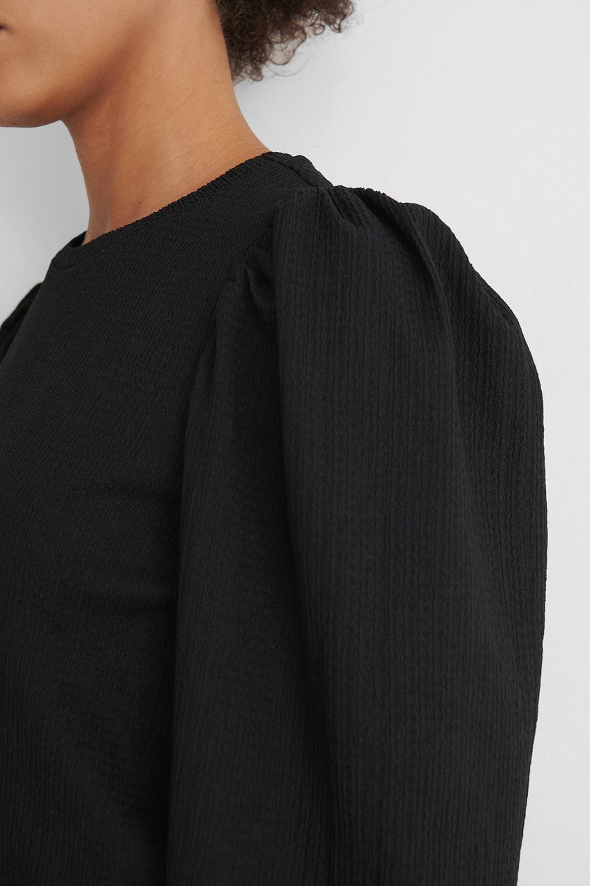 Hemden & Blusen Shirts & Blouses | Crepe-Top Mit Puff-Detail - BE15645