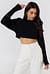 Cropped Batwing Sweater