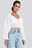 Cropped Cotton Dobby Top