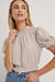 Cropped Frill Neck Top