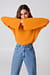 Cropped Long Sleeve Knitted Sweater