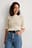 Cropped Pattern Knitted Sweater