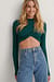 Cropped Pleated Top