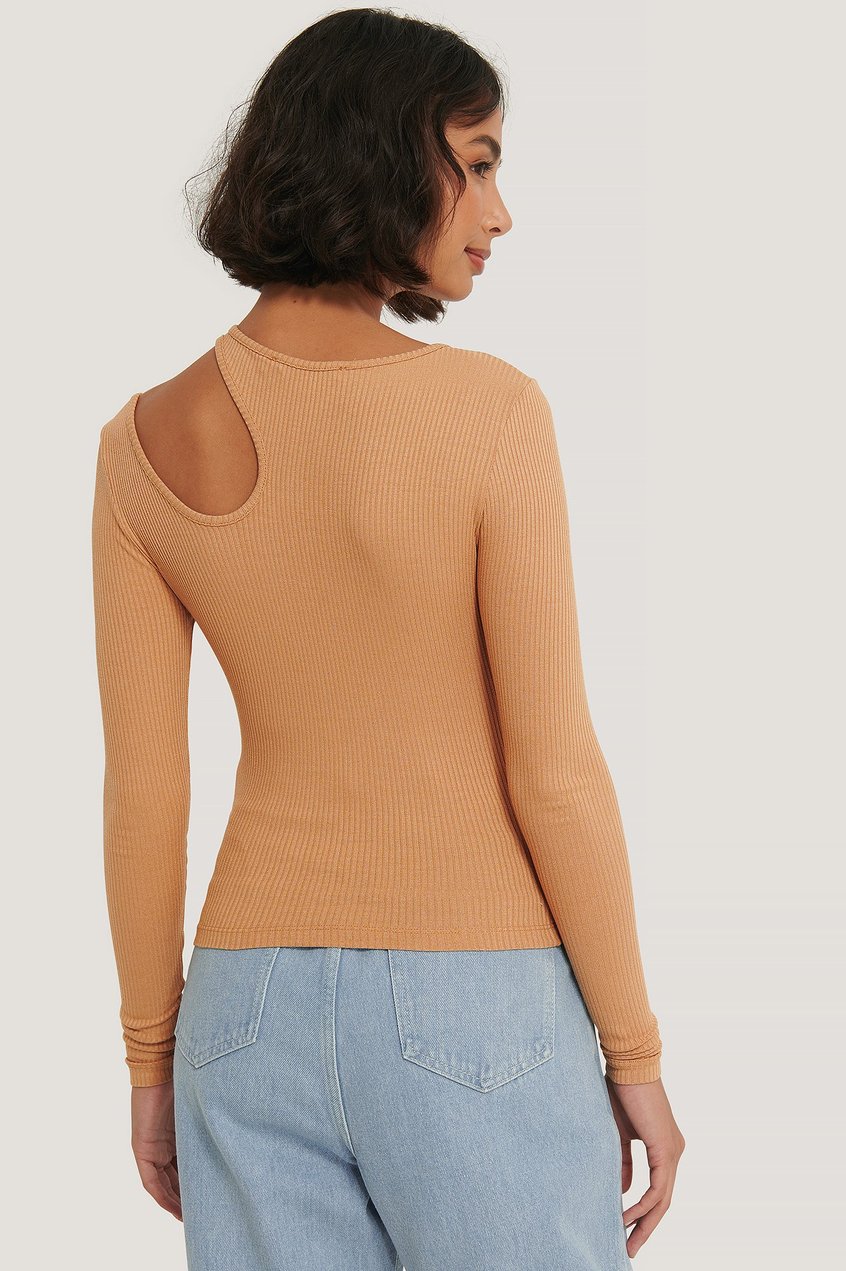 Oberteile Tops | Cut Out Long Sleeve Top - IH80641