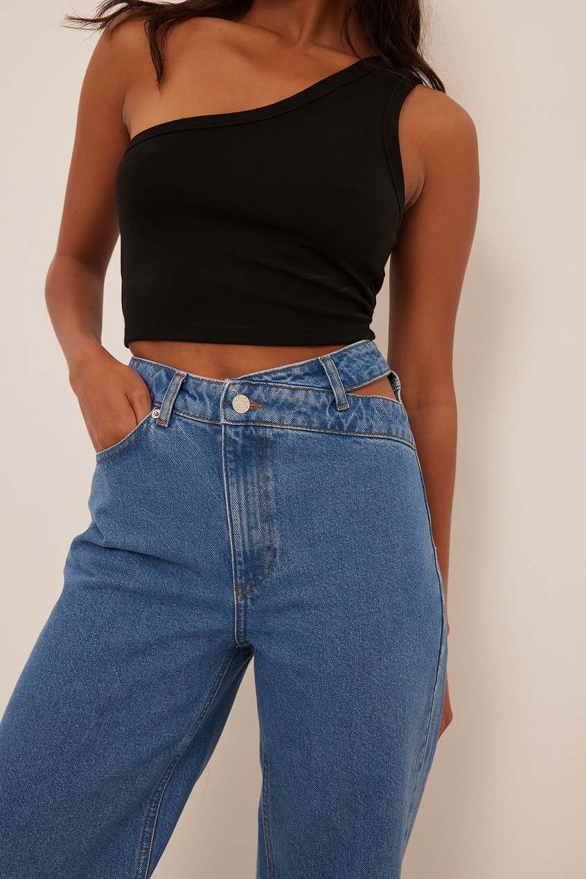 Jeans High Waisted Jeans | Cut-out-Denim - TY51367