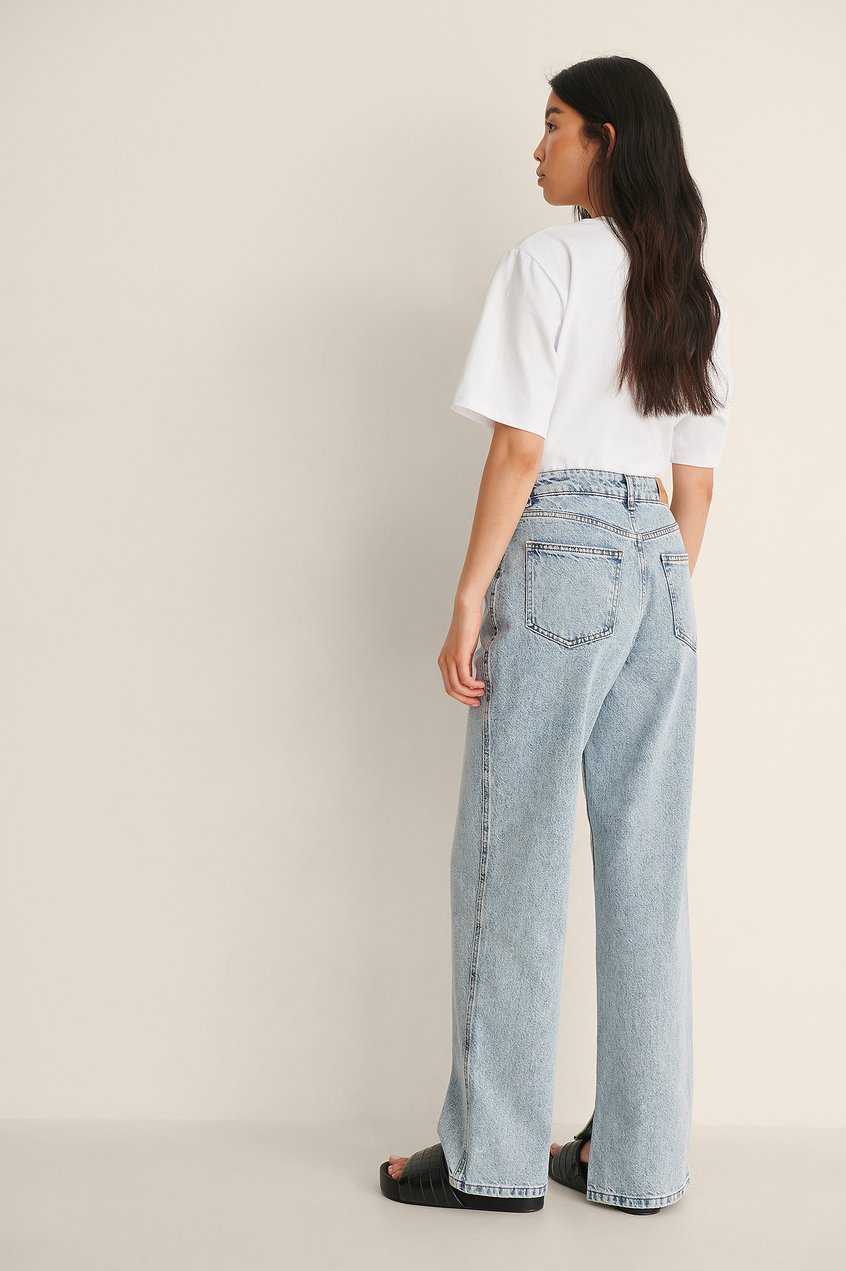 Jeans High Waisted Jeans | Cut-Out-Jeans mit Seitenschlitz - OH48194