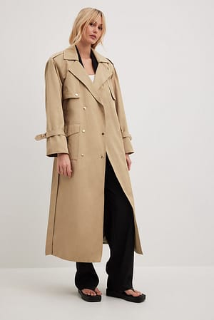 D-ring Detail Trenchcoat Outfit