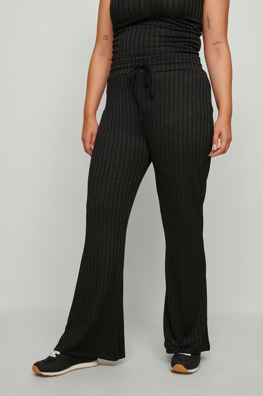 Talla grandes Loungewear | Pantalón acanalado con cordón - JA85371