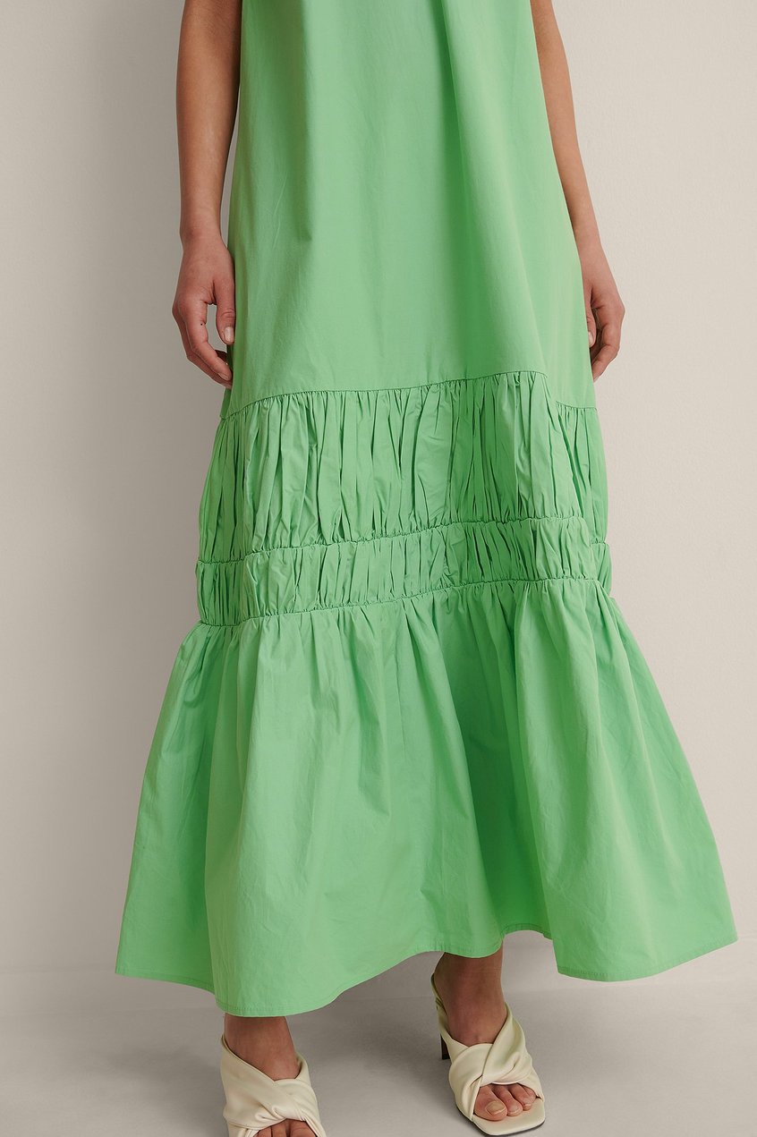 Vestidos Open Back Dresses | Fruncido Vestido Maxi Con Escote En La Espalda - SR17765