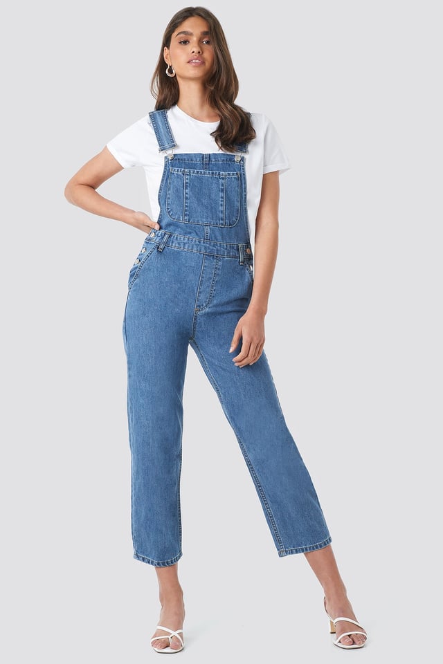 Denim Dungaree Mid Blue