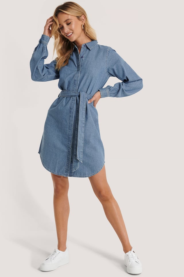 Farkkupaita Minimekko Mid Blue