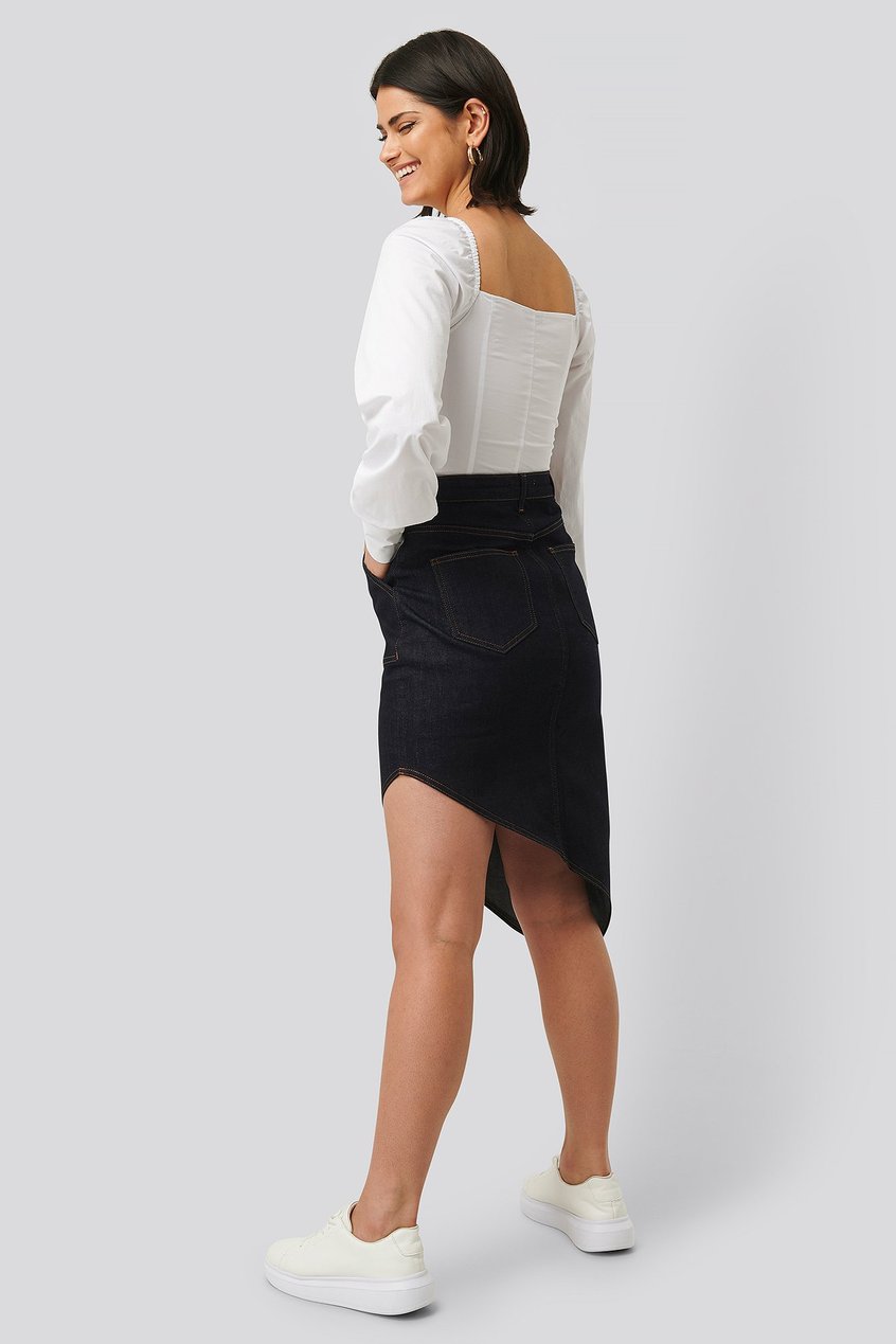 Röcke Skirts | Asymmetrischer Saum Denim-Rock - RM55168