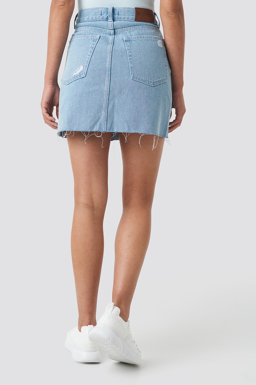 Jupes Mini jupes | Distressed Denim Skirt - MM16723