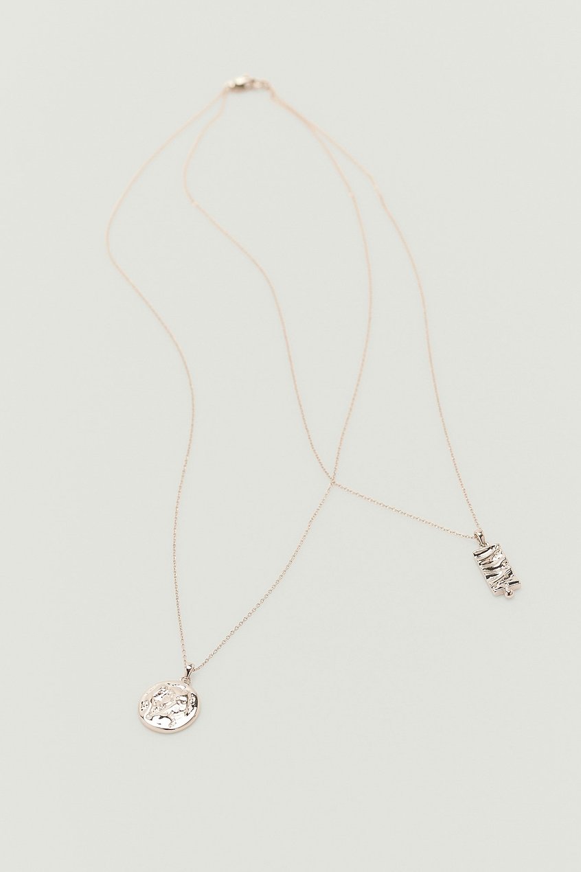 Accessoires Halsketten | Halskette mit doppeltem Anhänger - XZ85064