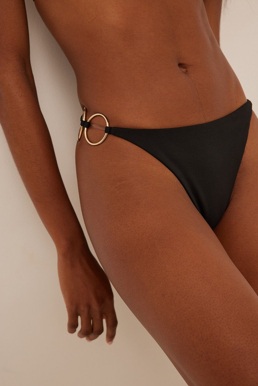Schwimm & Strandbekleidung Bikini Unterteile | Bikinihöschen mit doppeltem Metallic-Ring - GF65133