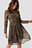 Draped Detail Chiffon Mini Dress