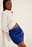 Mini rok met gedrapeerde voorkant