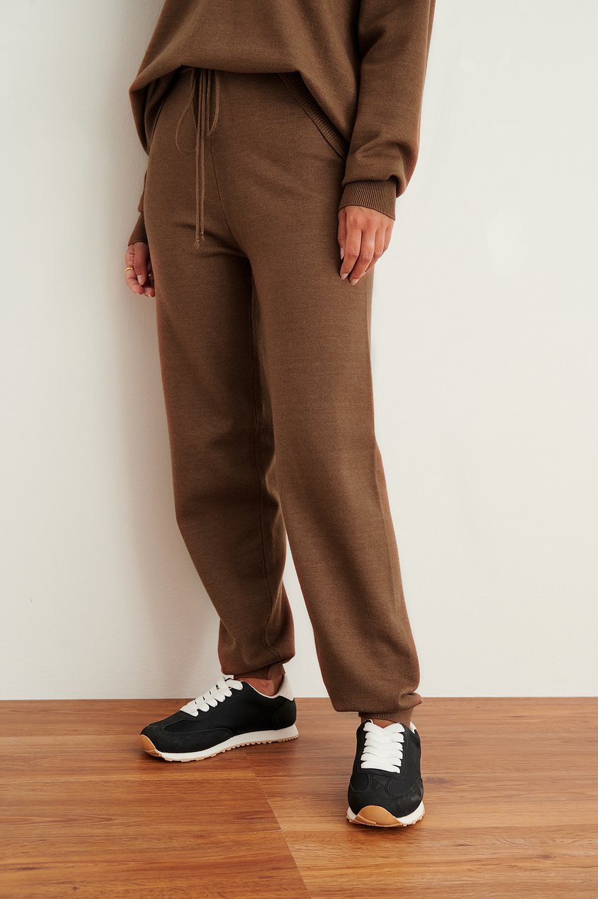 Pantalones Loungewear | Pantalón de chándal de punto con cordón - QN99581