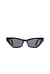Modne okulary przeciwsłoneczne „kocie oko” z recyklingu