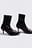 Embellished Satin Sock Boots