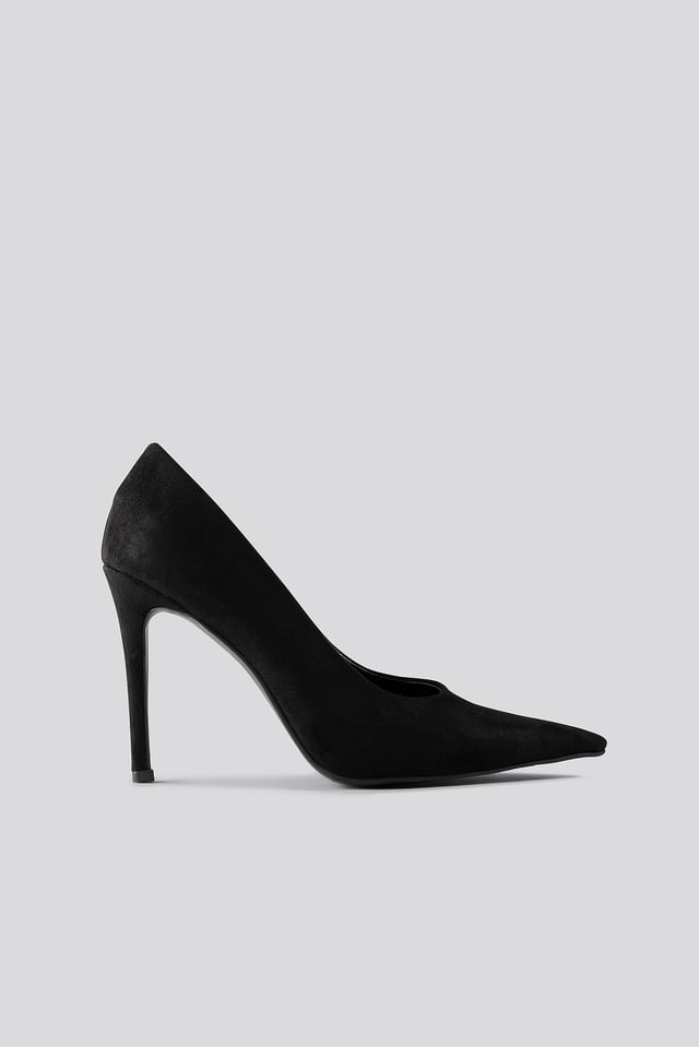 Extreme Pointy Stiletto Pumps Black