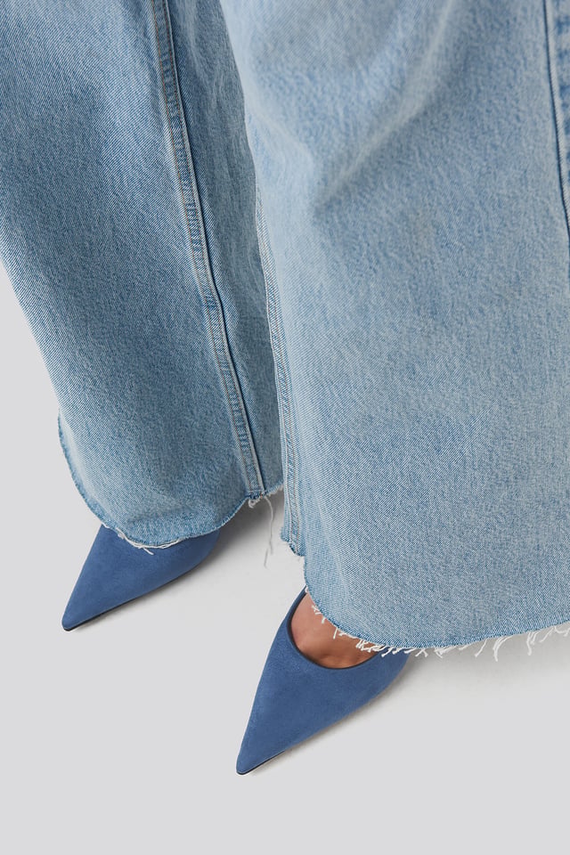 Extreme Pointy Stiletto Pumps Blue