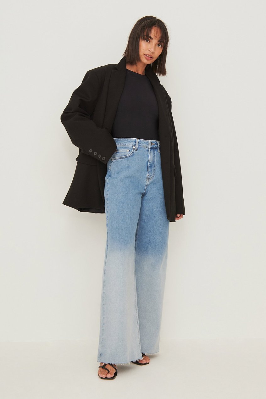 Jeans High Waisted Jeans | Organische Jeans im Used Look - EB15458