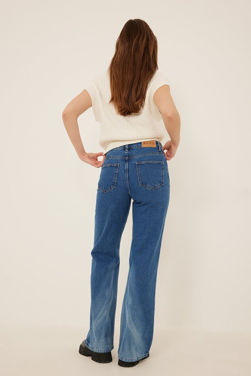 Jeans High Waisted Jeans | Organische bedruckte Jeans - YB41951