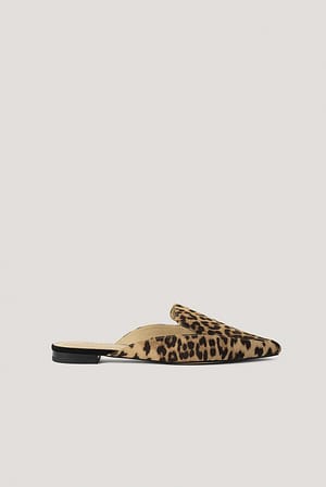 Leopard NA-KD Shoes Pantoufles